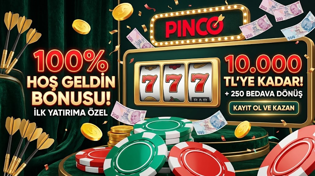Pinco casino hoşgeldin bonusu genel bakış görseli